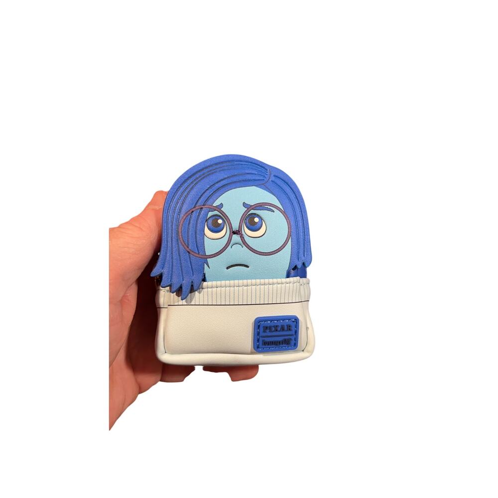 Loungefly Unisex Small bag charm 3 inches with Sadness Character Blue White